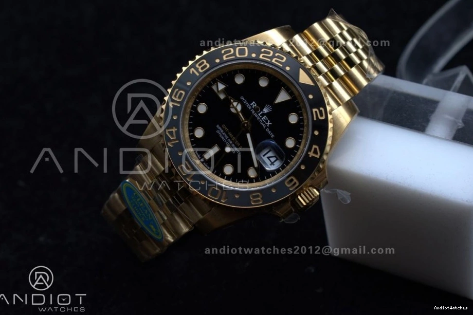 Best on GMT GRNR YG Dial Master Edition 928 126718 Versatile Jubilee Clean II CHS 1:1 Bracelet DD3285 Black 1029